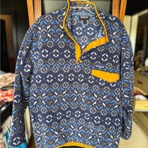 Patagonia Synchilla Blue and Gold Fleece